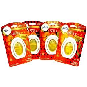 Febreze Small Spaces Fresh Harvest‎ Pumpkin Scent Limited Edition Lot of 4
